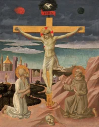 La Crucifixion avec Saint Jérôme et Saint François, vers 1445-1450