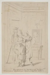 Pierrot et Colombine dans "Le tableau parlant"