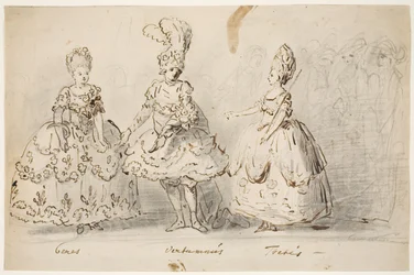 Scène de "La querelle de Cérès et Thétis"