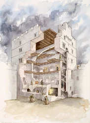 Château de Norham, milieu du 15e siècle, 1990-2010