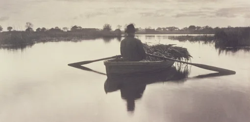 Ramer à la maison le Schoof-Stuff, Vie et paysage sur les Norfolk Broads, 1886
