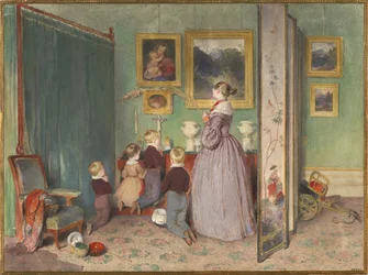 La prière du soir Archiduchesse Sophie avec enfants, 1839