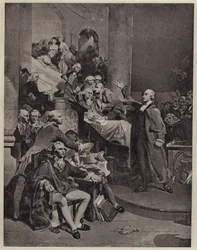 Patrick Henry prononçant son discours de 1765