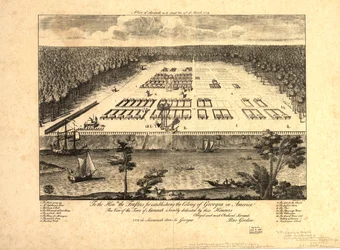 Vue de Savannah telle qu
