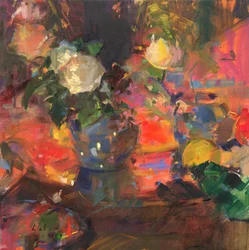 Oranges et roses