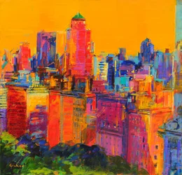 New York Days, 2021 (huile sur toile)