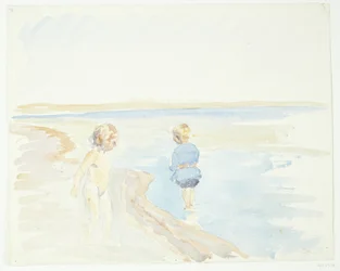 Enfants sur la plage