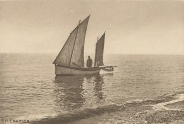 Un matin brumeux sur la mer du Nord