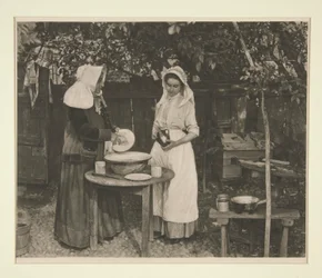 Mme Peck et Mary Critten