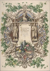 Hommage des artistes bavarois au roi Louis Ier, 1874