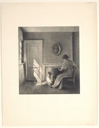 Soleil sur une porte