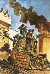 Assyriens attaquant les murs de Babylone