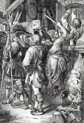 La fuite de Gustave I Vasa (futur roi de Suède) déguisé en paysan pour échapper au Danemark