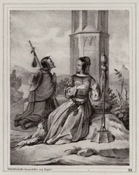 Légende de la fileuse à la croix, Vienne
