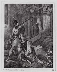 Matthias Corvin, le roi corbeau (gravure)