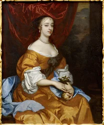 Baroque : Portrait de Margaret Hughes (Peg Hughes ou Margaret Hewes) (c. 1630-1719)