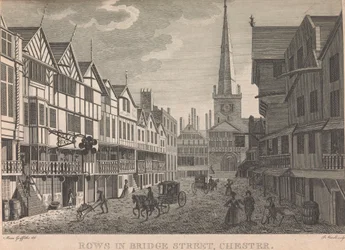 Rangées dans Bridge Street, Chester; page 64 (Volume Un)
