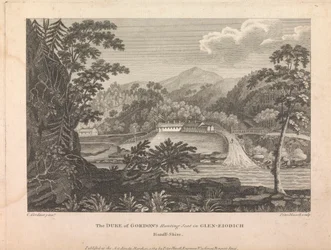 Le pavillon de chasse du duc de Gordon à Glen-Eiodich Banff-Shire (publié par Peter Mazell); page 12 (Volume Deux)