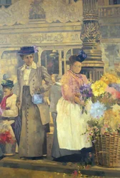 Vendeuse de fleurs, Londres