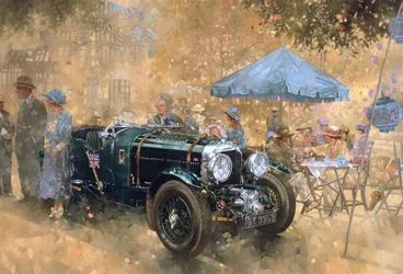 Fête de jardin avec la Bentley
