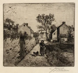 Une scène de village