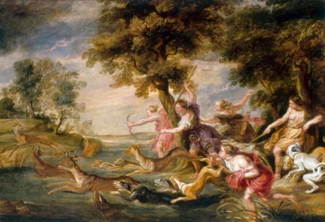 Diane et les nymphes chassant le daim