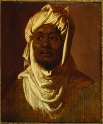 Un Africain portant un turban - une esquisse