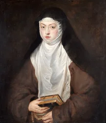 Ana Dorotea, fille de Rodolphe II, une nonne au couvent des Descalzas Reales, Madrid