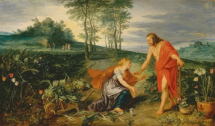 Le Christ apparaît à Marie Madeleine le matin de Pâques (Noli me tangere). Vers 1626