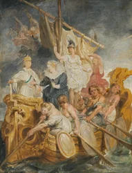La remise de la régence au Dauphin (esquisse pour le cycle de Marie de Médicis)