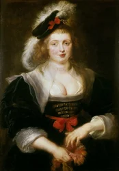 Hélène Fourment mettant un gant, vers 1631