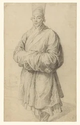 Homme en costume coréen
