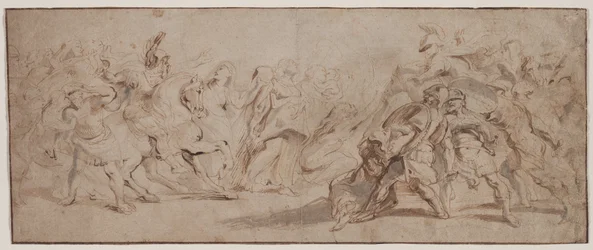 Réconciliation des Romains et des Sabines (recto)