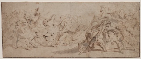Réconciliation des Romains et des Sabins, vers 1632-1635
