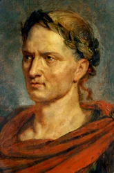 "Representation de Jules Cesar (Julius Caesar)" Peinture de Pierre Paul (Pierre-Paul) Rubens (ou Peter Paul ou Petrus Paulus) (1577-1640) 1625 environ
