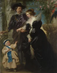 Rubens, sa femme Helena Fourment et leur fils Frans, vers 1635
