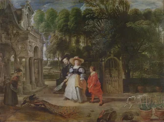 Rubens et Hélène Fourment (1614-73) dans le jardin