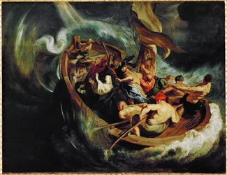 Sainte Walburga et le miracle du bateau
