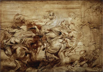 Étude pour la chasse au lion