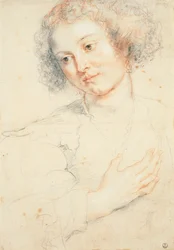Étude de la tête de Sainte Apollonie (dessin)