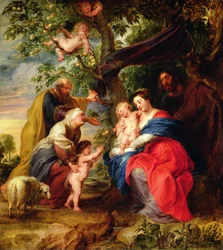 La Sainte Famille sous un pommier