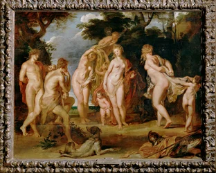 Le jugement de Paris (peinture sur bois)
