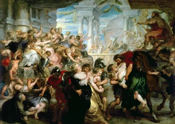 Le viol des Sabines, vers 1635-40 (huile sur panneau)
