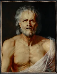 Sénèque mourant (peinture sur bois)