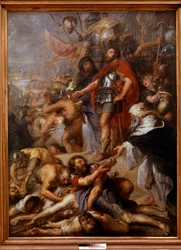 Le triomphe de Judas Maccabée, Judas Maccabée (ou Macabée), surnommé le Marteau, successeur de son père Mattathias (Mathathias, Mattathias) à la tête de la révolte des Juifs contre l