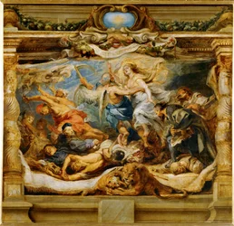 Le triomphe de la vérité catholique (peinture sur toile)