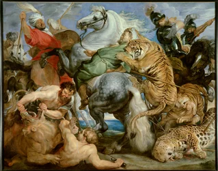 Chasse au tigre, vers 1616, 2,56 x 3,24 m, Rennes, musée des Beaux-Arts