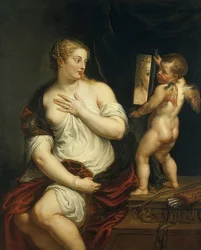 Vénus et Cupidon. Vers 1606-11
