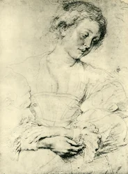 Jeune femme aux mains croisées, 1629-1630