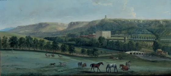 Vue de Chatsworth depuis le sud-ouest